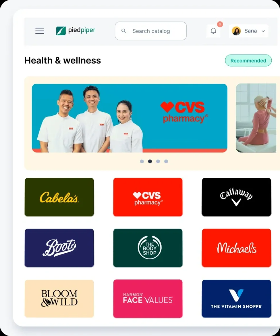 Health and wellness gift cards