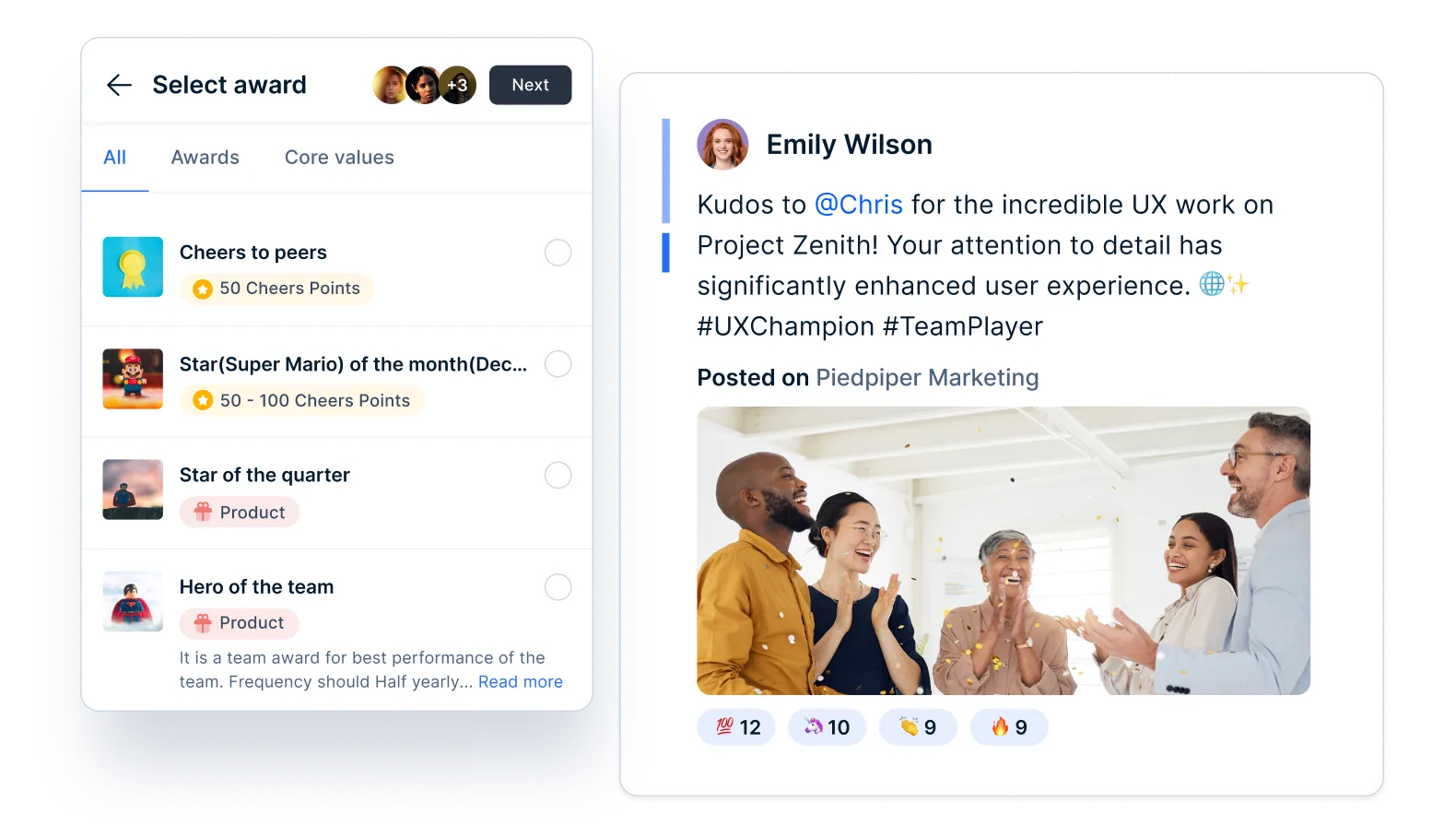 Empuls rewards and recognition