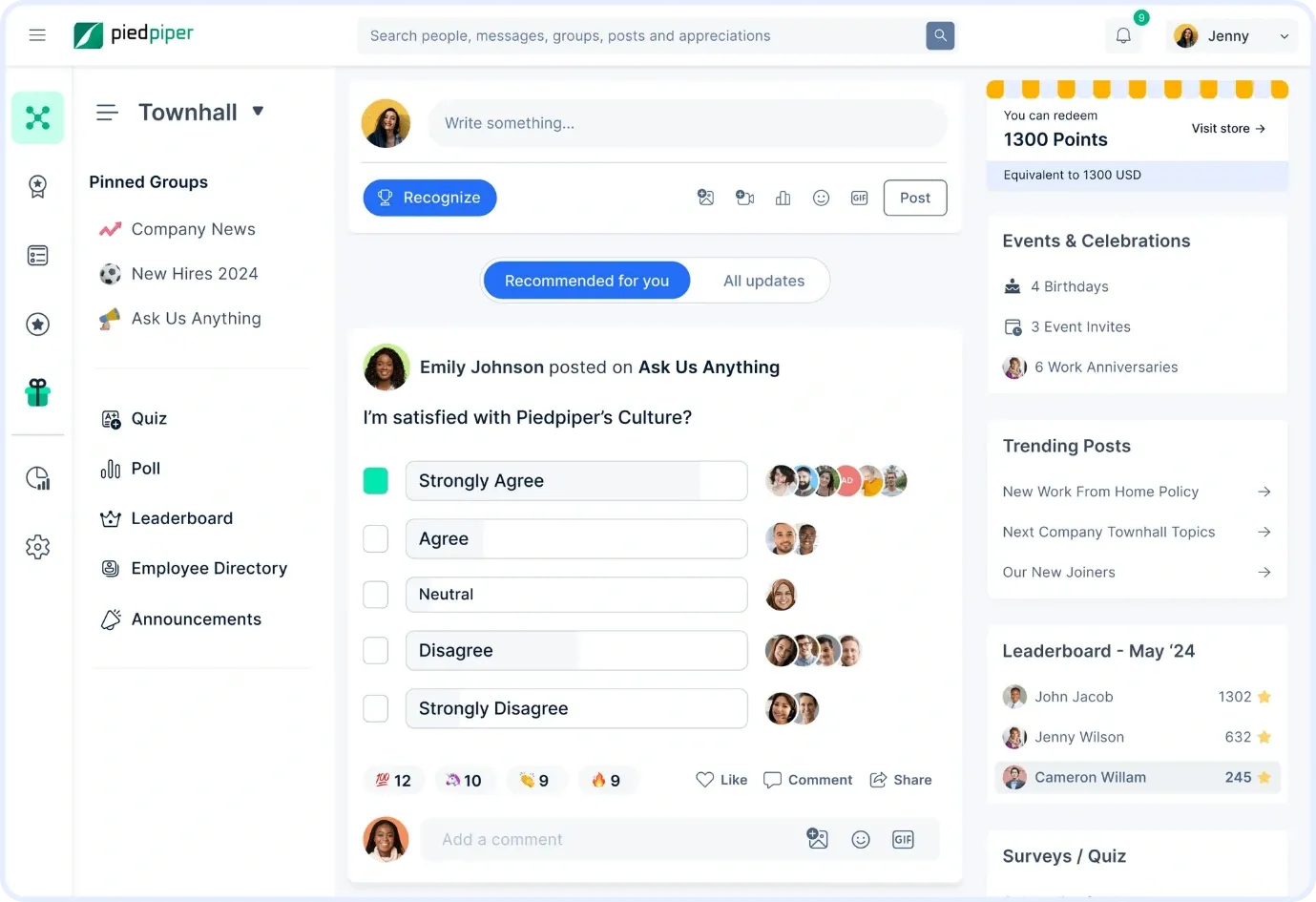 Empuls automated rewards and recognition