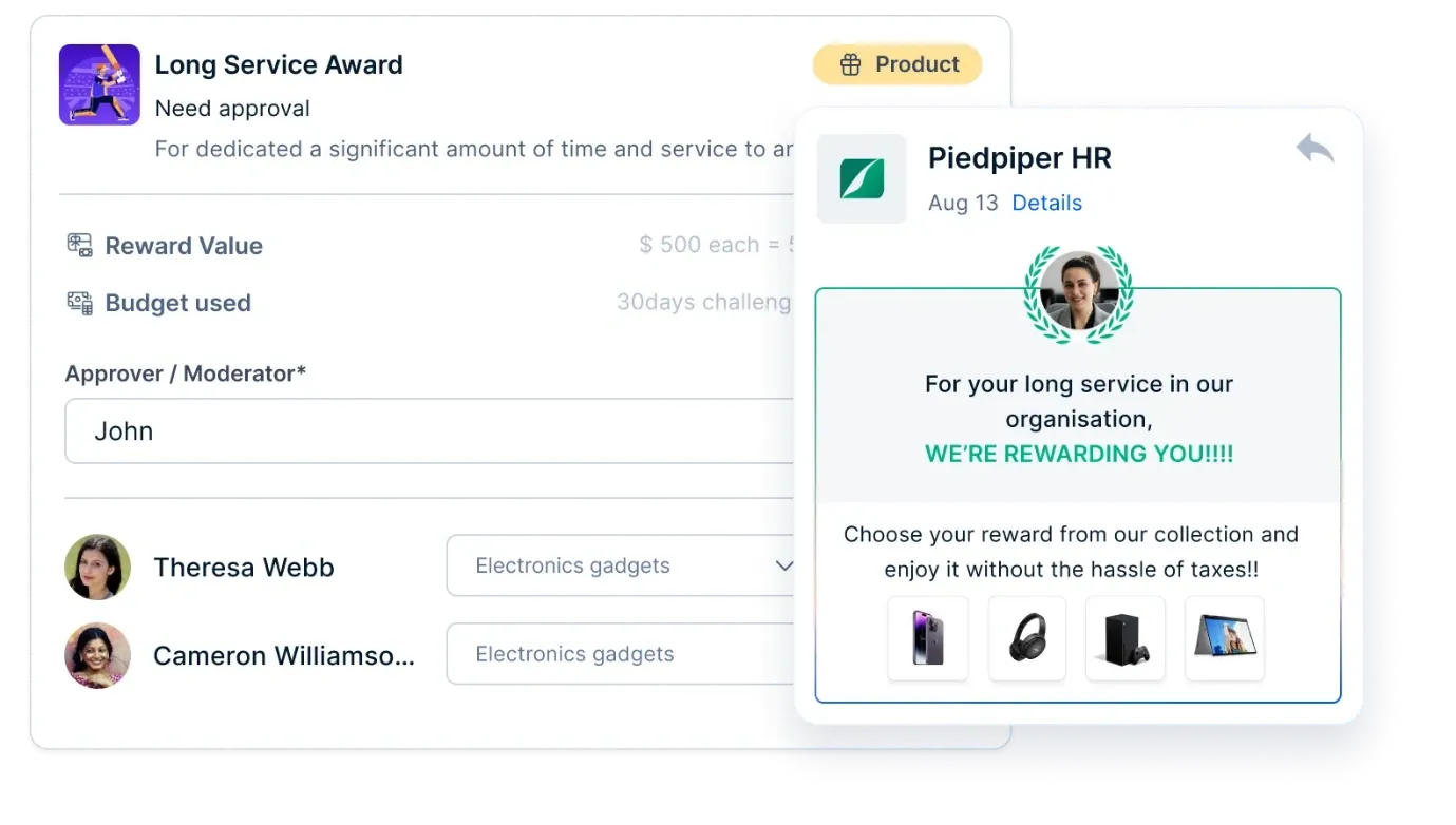 Empuls customized employee recognition