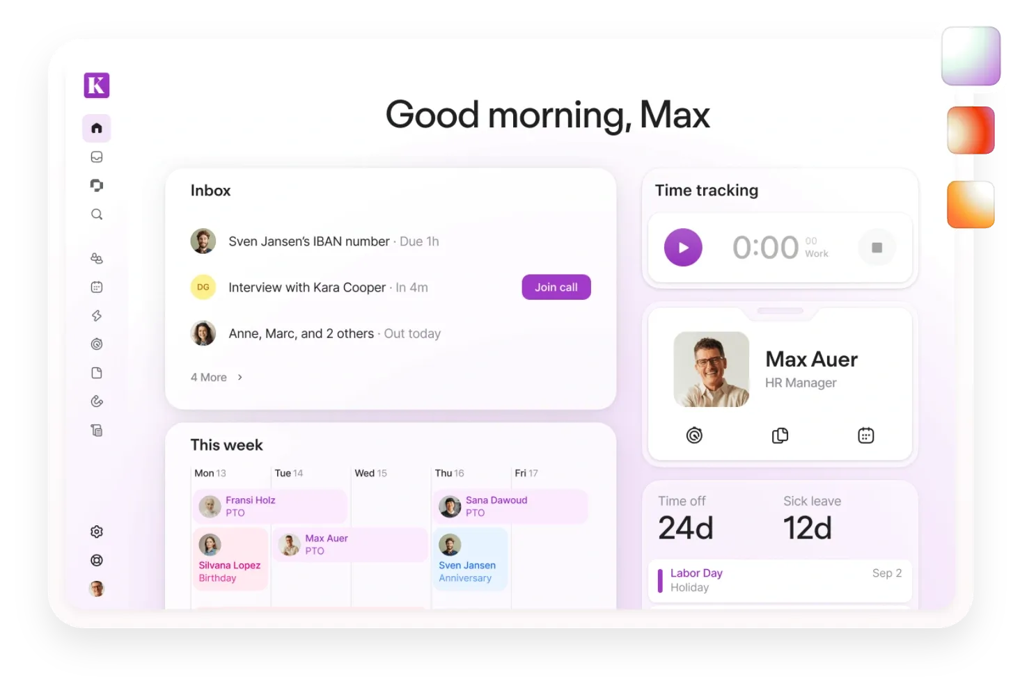 Personio platform for recruiting & payroll management