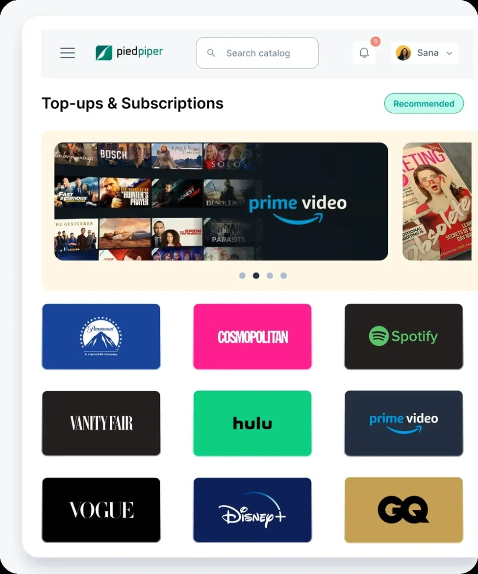 Empuls Top-ups & subscriptions&nbsp;