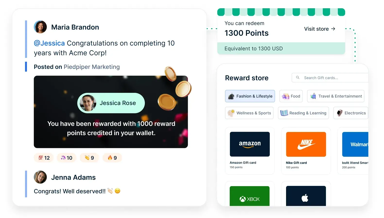 Integrated rewards and recognition