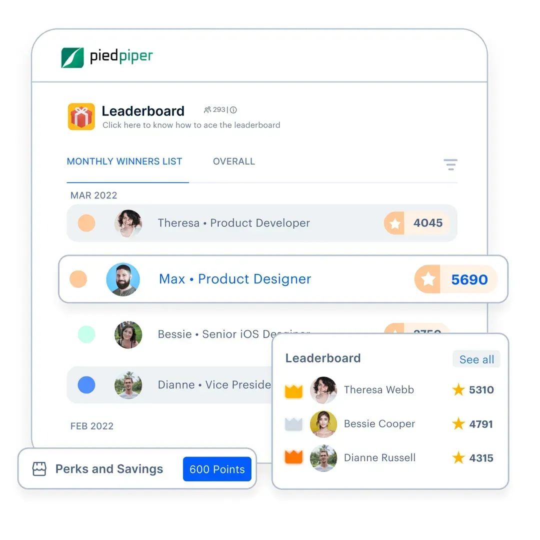 Gamification and leaderboards&nbsp;