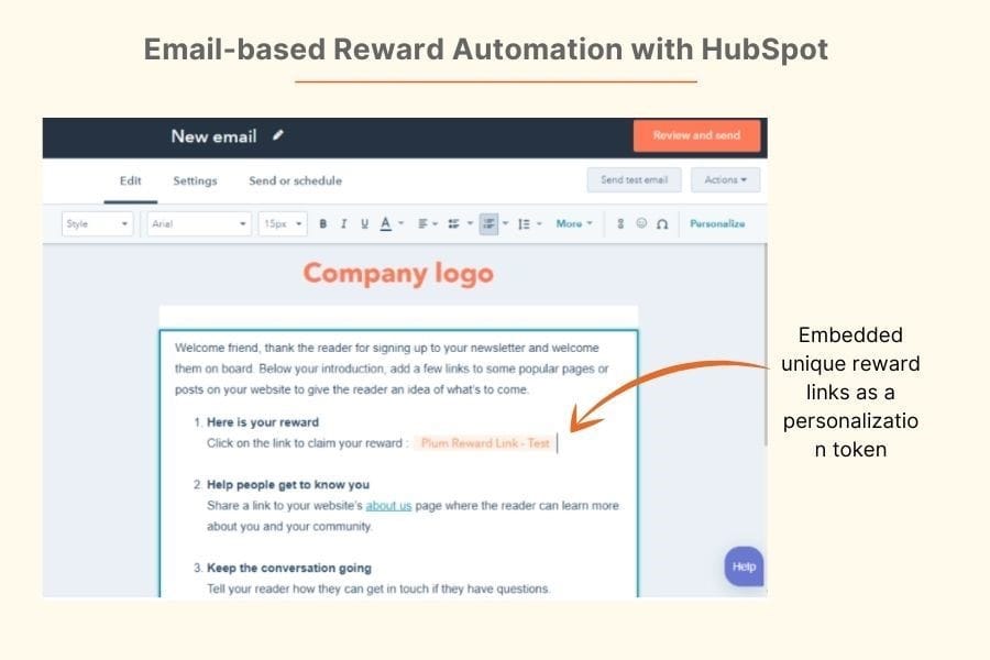 Email-based Reward Automation with HubSpot and Mail Merge, Picture