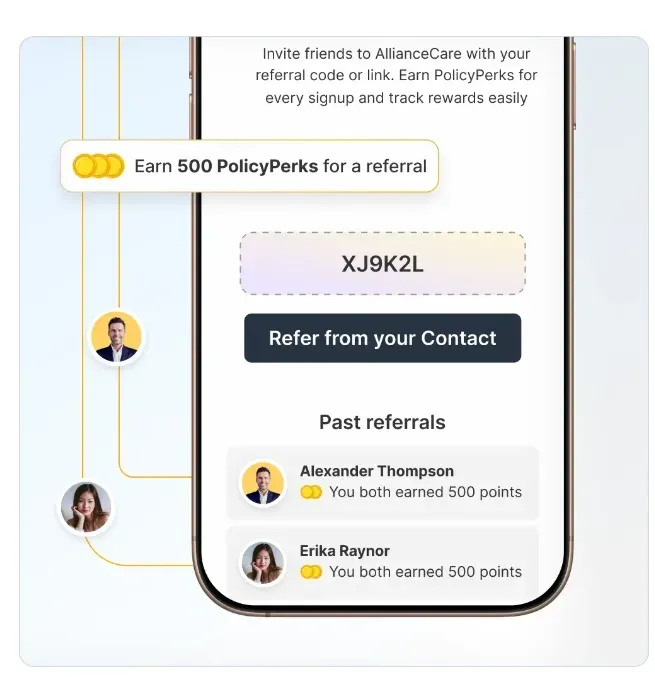 Referral based incentive