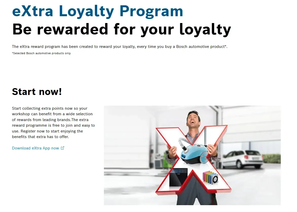 Bosch eXtra loyalty program