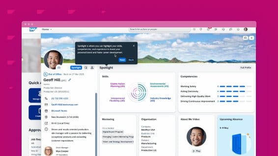 sap successfactor dashboard