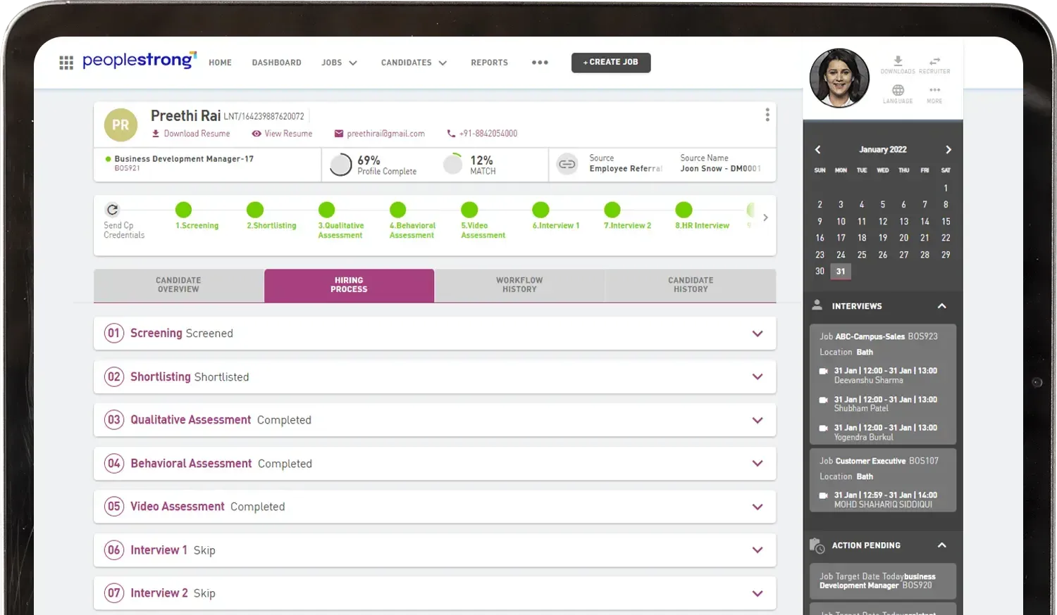 peoplestrong dashboard