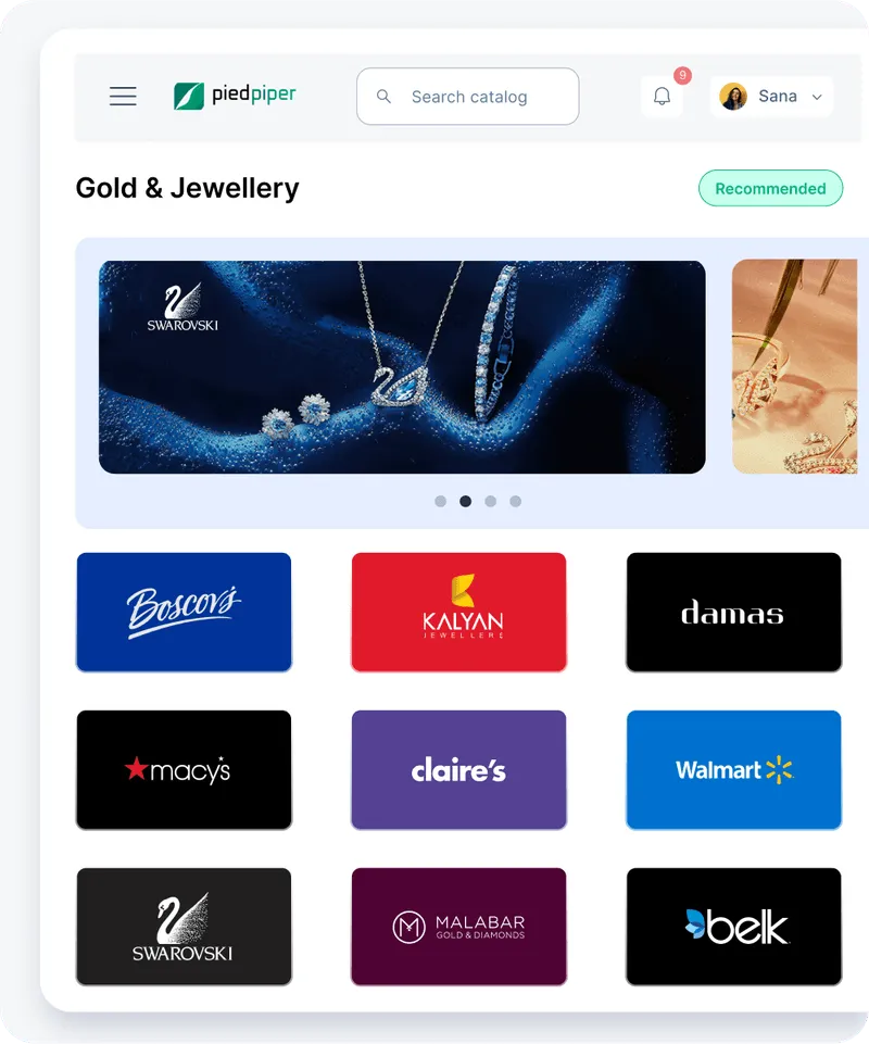 Gold and Jewellery Gift Cards