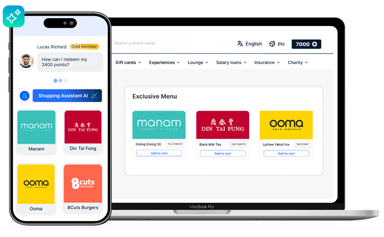 loyalife Redeeming points