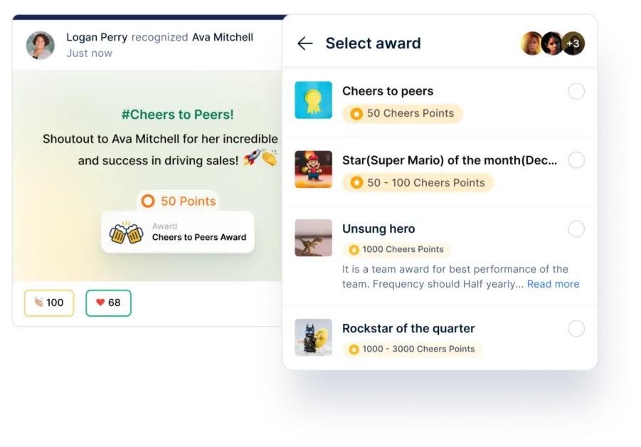 Empuls peer-to-peer recognition 