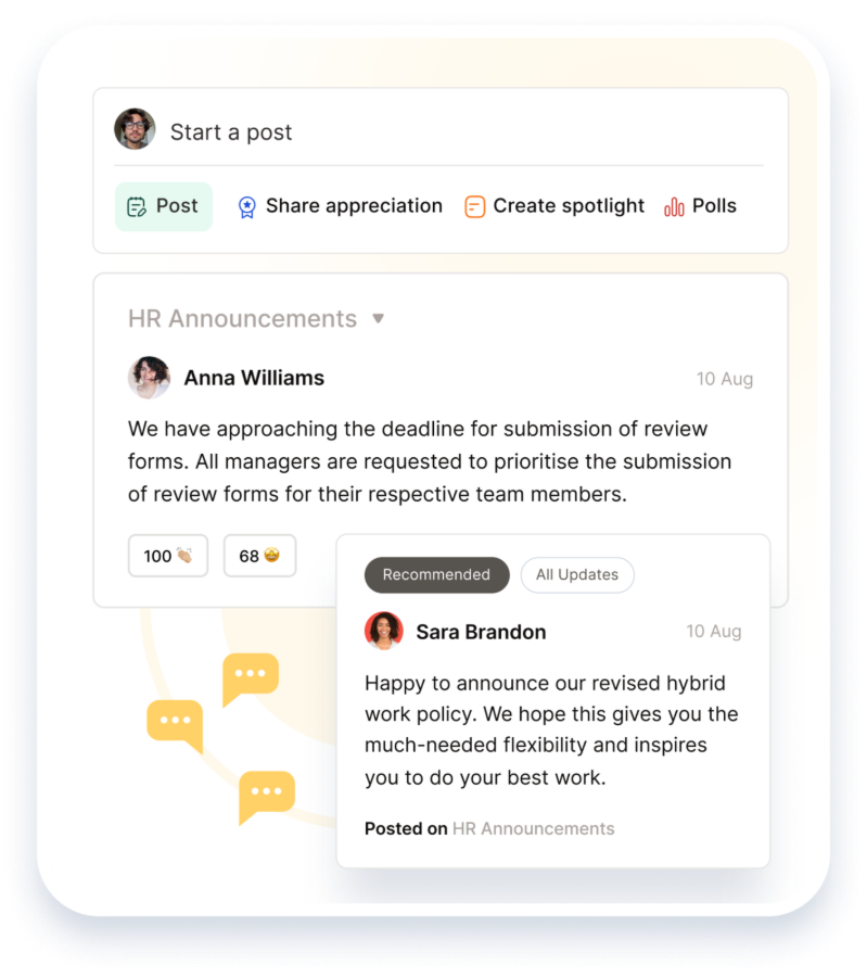 Share updates where people will see them&nbsp;
