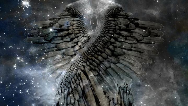 Amelia:  Peeking through the Feathers - a surreal poem about angels