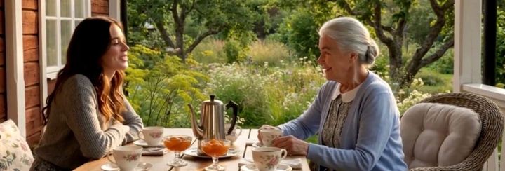 Claire: Coffee in the Garden