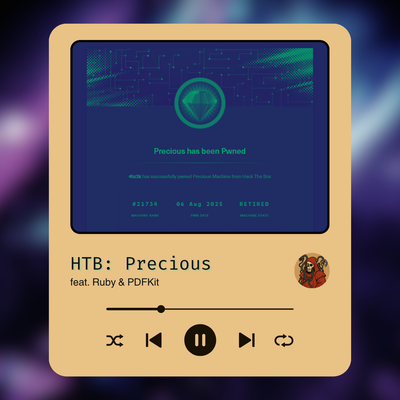 Breaking in before the VPN broke down - A Journey through Precious (HTB Writeup)