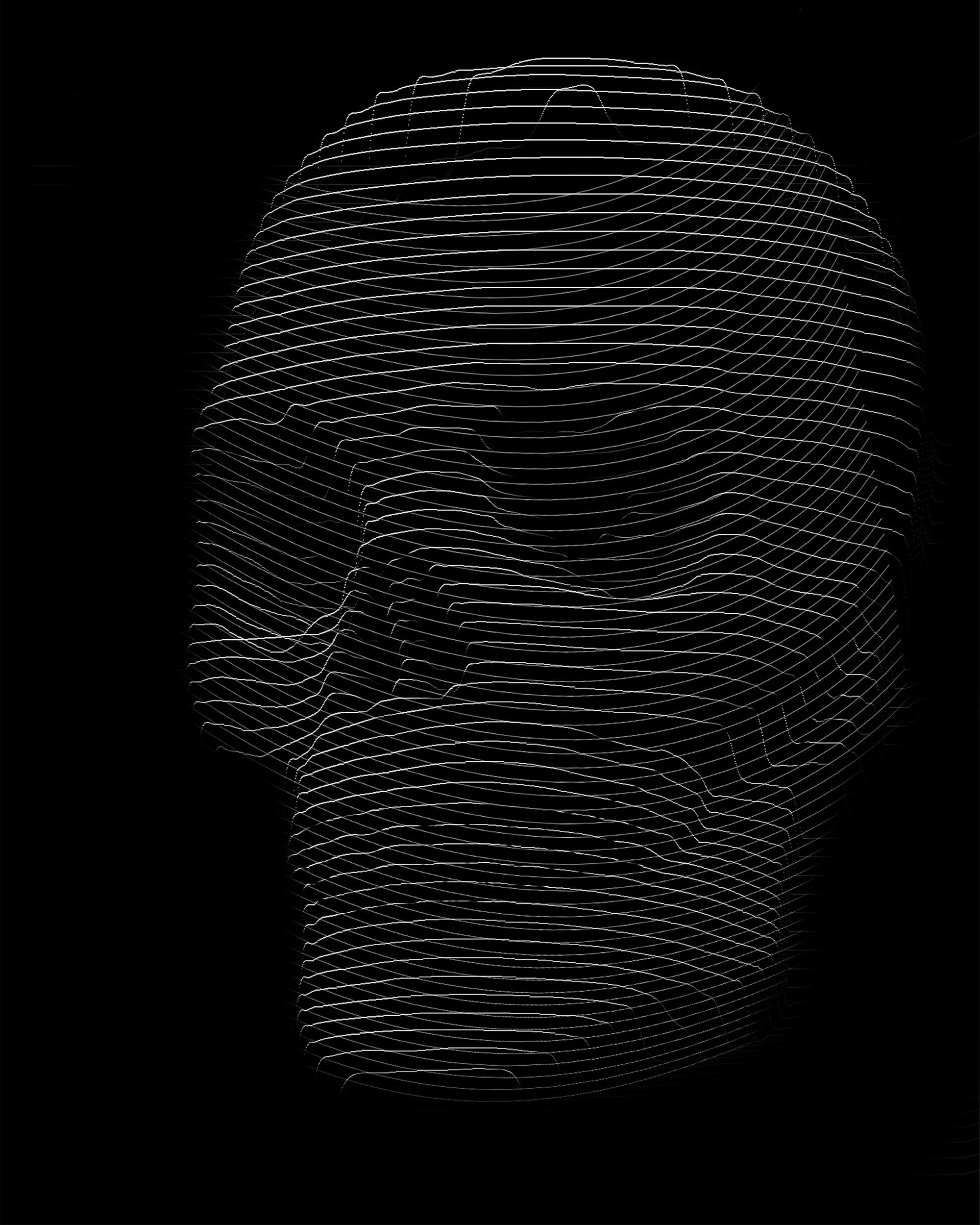 A black and white photo of a skull