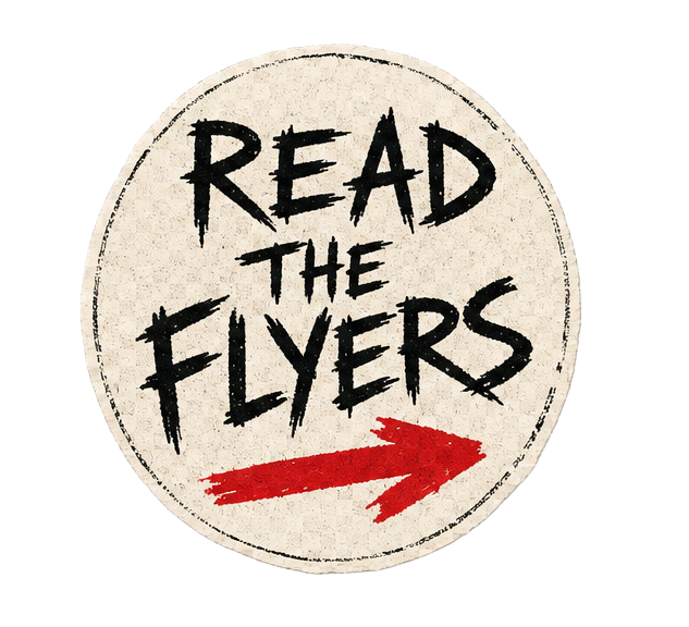 Read the Flyers sticker