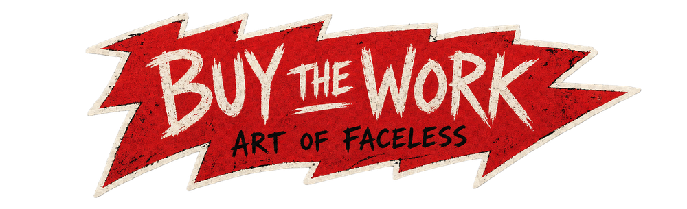 Art of FACELESS shop sticker