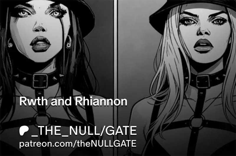 Rwth and Rhiannon Bondage Comic: Alt.Cardiff2026 – The Hollow Circuit™ by Awen Null