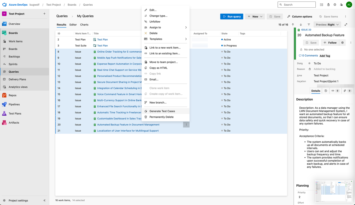 Introducing the Latest Release: AI Test Case Generator for Azure Version 0.0.14