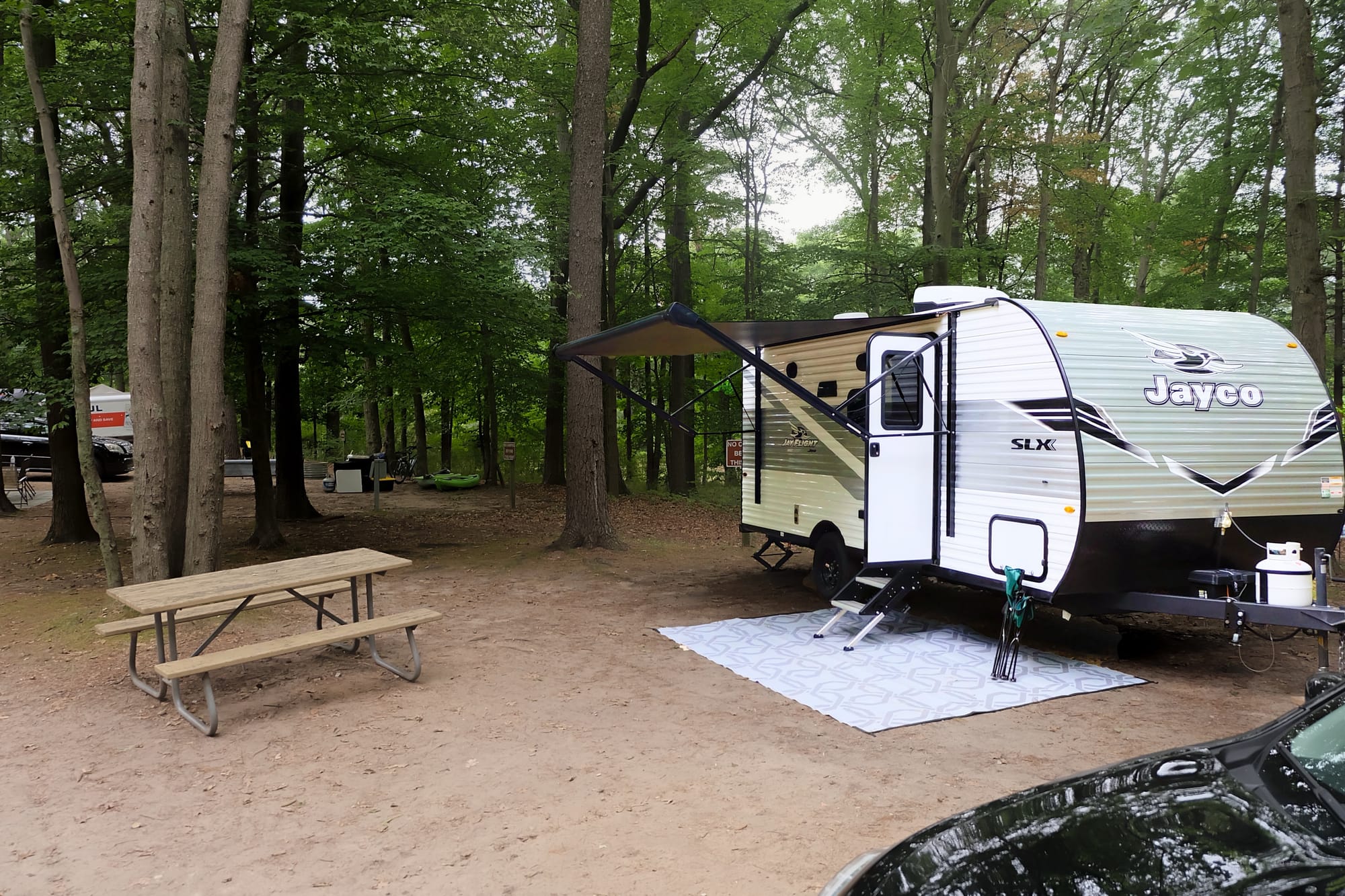 Campsite 119 at Sliver Lake State Park