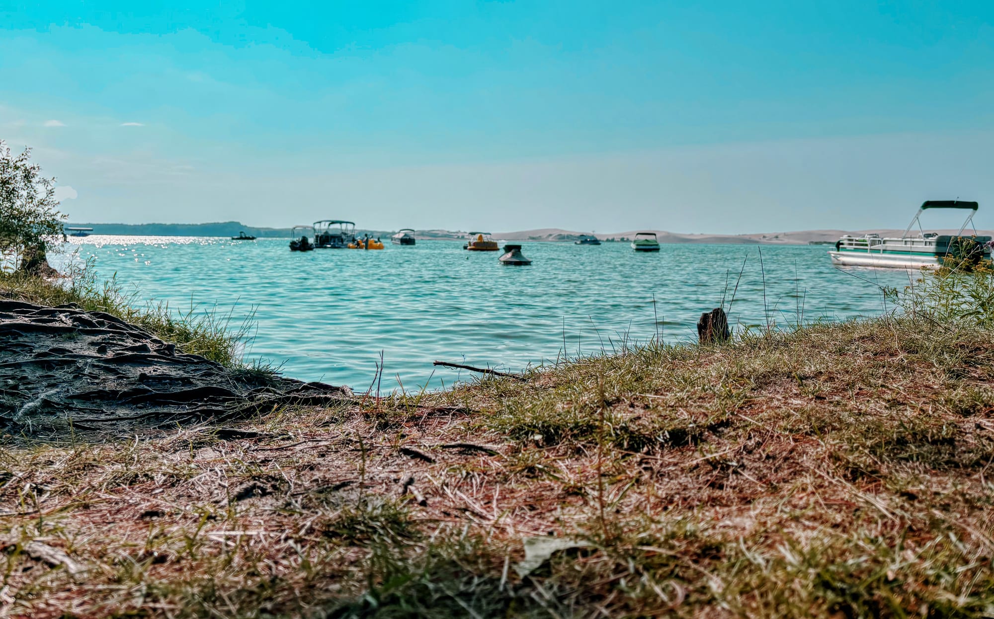 Boats at Silver Lake State Park Campground