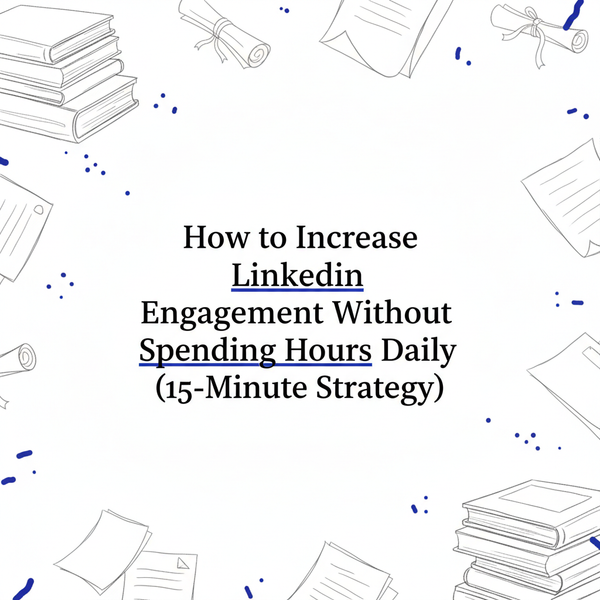 How to Increase LinkedIn Engagement Without Spending Hours Daily (15-Minute Strategy)