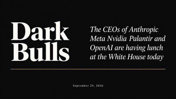 The CEOs of Anthropic Meta Nvidia Palantir and OpenAI are having lunch at the White House today