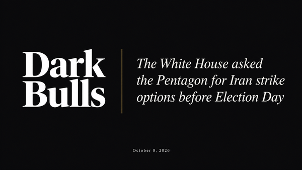 The White House asked the Pentagon for Iran strike options before Election Day