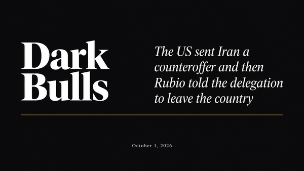 The US sent Iran a counteroffer and then Rubio told the delegation to leave the country