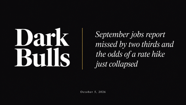 September jobs report missed by two thirds and the odds of a rate hike just collapsed