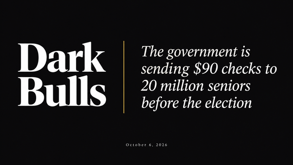 The government is sending $90 checks to 20 million seniors before the election