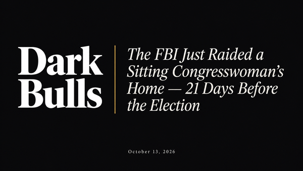 The FBI Just Raided a Sitting Congresswoman’s Home — 21 Days Before the Election
