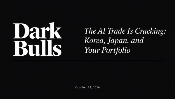 The AI Trade Is Cracking: Korea, Japan, and Your Portfolio