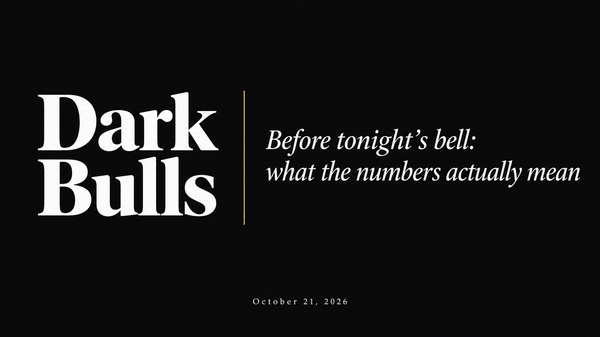 Before tonight’s bell: what the numbers actually mean