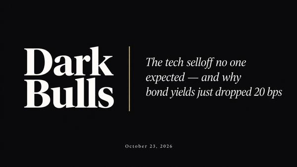 The tech selloff no one expected — and why bond yields just dropped 20 bps