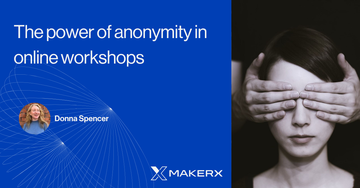 The power of anonymity in online workshops