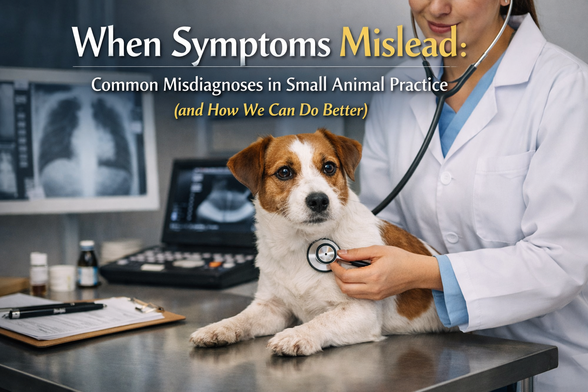 When Symptoms Mislead: Common Misdiagnoses in Small Animal Practice (and How We Can Do Better)