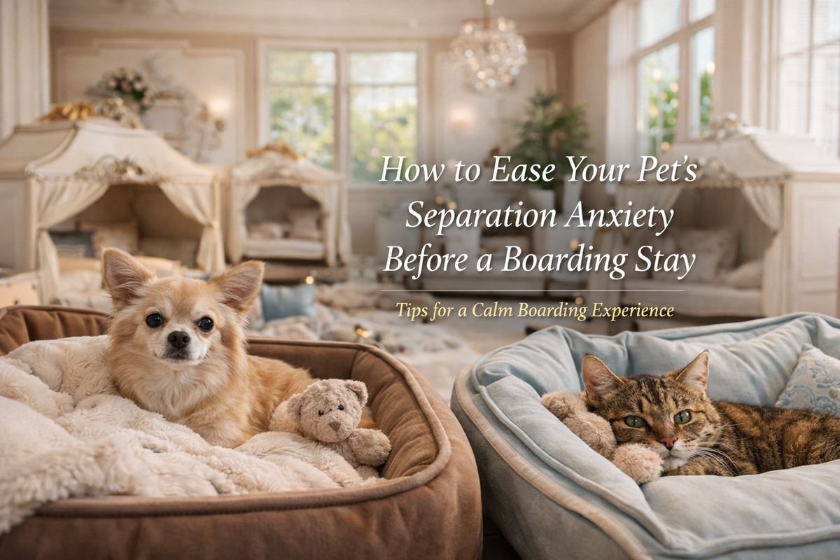 How to Ease Your Pet’s Separation Anxiety Before a Boarding Stay