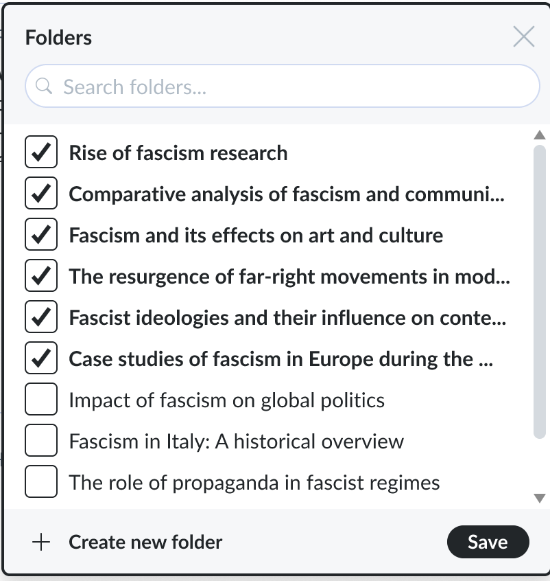 Add folders to organize how your brain works.