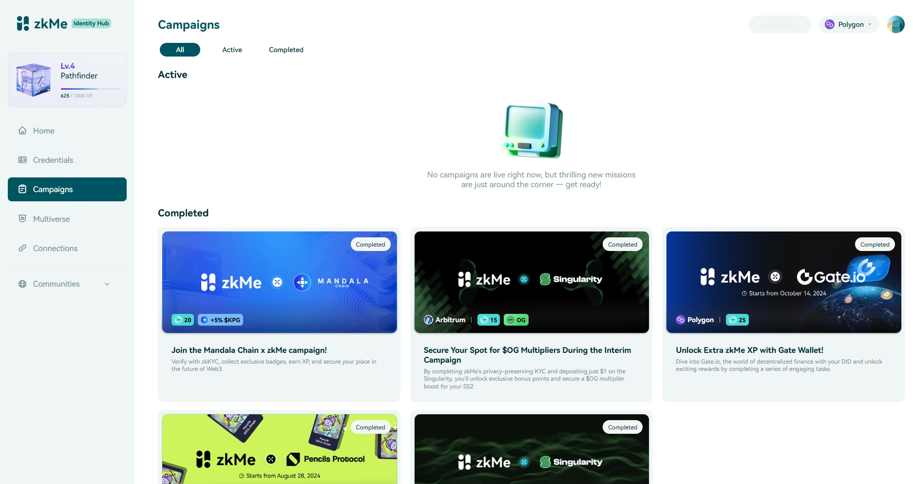 zkMe Identity Hub - Campaigns