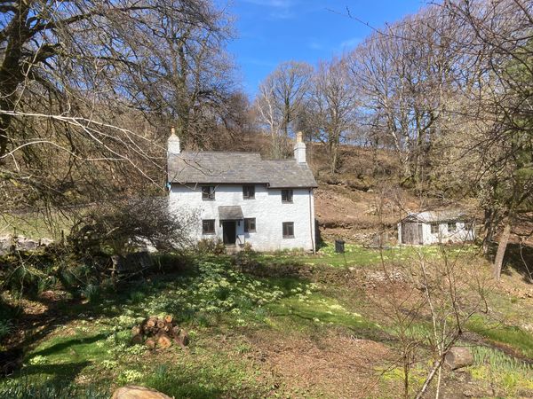 A beautiful cottage on Dartmoor, in early spring.
