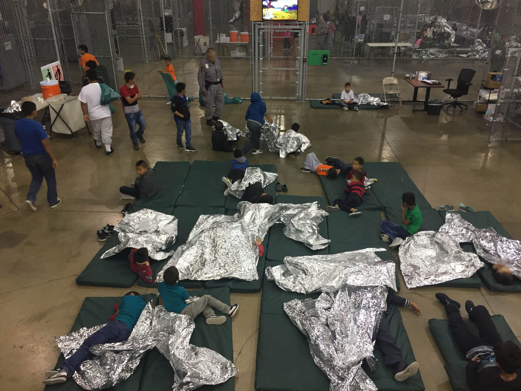 Photo provided by U.S. Customs and Border Protection of children at the Central Processing Center on June 17, 2018 in McAllen, Texas.