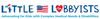 The Little Lobbyists logo in blue and red with a child reaching for a star and tag: Advocating for Kids with Complex Medical Needs & Disabilities