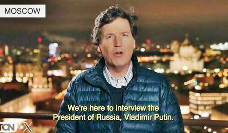 Tucker Carlson Explains Why He Is Interviewing Putin: "Most Americans Are Not Informed... We're Here Because We Love The US"