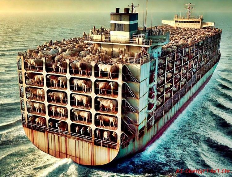 BRAZIL`s HORRIFYING LIVE HALAL CATTLE TRANSPORT BY SHIPS