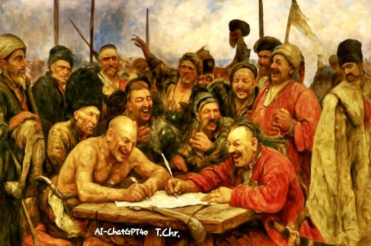 THE ZAPOROZHIAN COSSACKS, DESCENDANTS OF THE VARANGIAN VIKINGS.