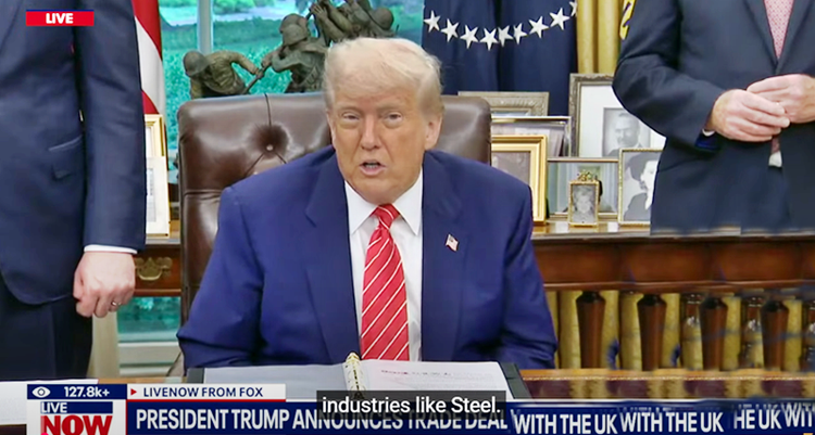 Watch Live: Trump Unveils U.S.-U.K. Trade Deal