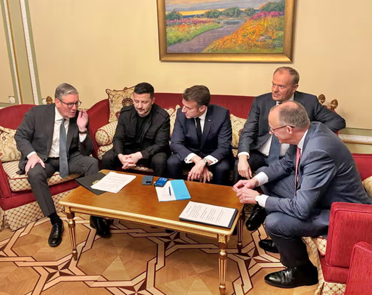 European leaders demand unconditional Ukraine ceasefire by Russia